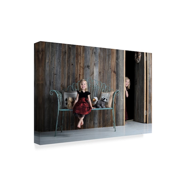 Victoria Ivanova 'Hide And Seek Bench' Canvas Art,30x47